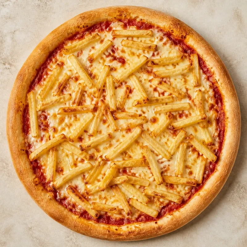 Pizza cu Cartofi Prăjiți
